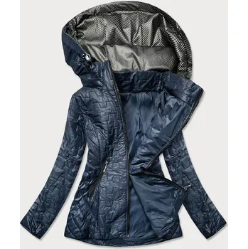 Tmavě modrá dámská bunda s prošíváním (BR0121) odstíny modré 50