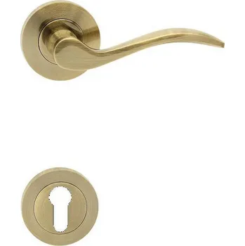 Dveřní kování Cobra Kristina-R interiérové kování Provedení: otvor pro FAB klíč PZ, Povrch: bronz česaný - OFS