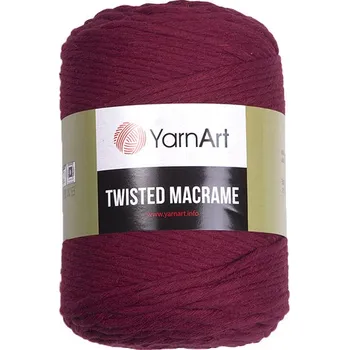Příze YarnArt Twisted macrame 781 - tmavá červená