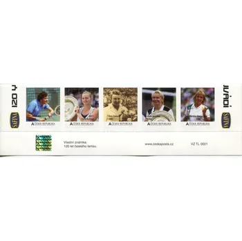 Poštovní známka Česká pošta (2013) VZ 181 - 185 - 5-pá - Česká republika - Český tenis 2013