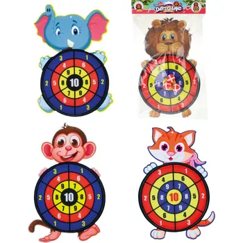 Terč na šipky Teddies Terč na suchý zip se zvířátky