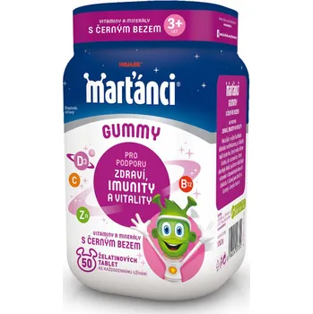 WALMARK Marťánci Gummy černý bez 50 tbl.