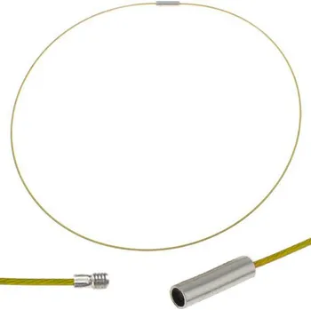 Materiál na výrobu šperku Žluté lanko 55cm se zapínáním Náhrdelník - 55cm