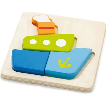 Dřevěná hračka Viga puzzle loď