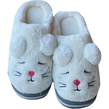 Dámské pantofle Numberoplus Dámské domácí papuče Barva: Bílá, Velikost: 38/39