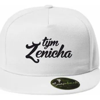 Čepice ON-DESIGN Čepice RAP s potiskem TÝM ŽENICHA Barva: bílá