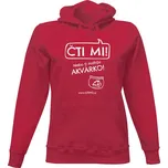 Dámská mikina s kapucí s potiskem Motiv: Akvárko - Bílé 6 dámské