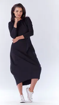 Dámské šaty Awama A191 černé L/XL
