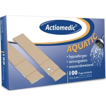 Náplast ACTIOMEDIC AQUATIC LONG - voděodolná náplast 12 cm (100 ks)