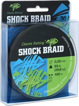 Giants Fishing Shock Braid zelená 0,29 mm/100 m
