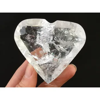 Přírodní kámen Křišťál broušené srdce 168g Brazílie