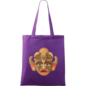 Mayové maska černoch - Taška bavlněná - 42 x 38 cm ( Fialová )