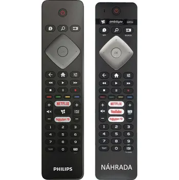 Dálkový ovladač Philips 43PUS6504, 43PUS6554, 50PUS6504, 50PUS6554, 55PUS6504, 55PUS6554, 58PUS6504, 58PUS6554 náhradní dálkový ovladač