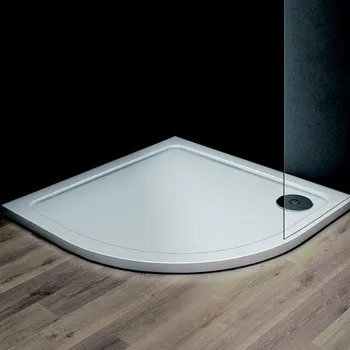 Sprchová vanička KLARA - vanička z litého mramoru, čtvrtkruh 1000x1000x30 mm, R550, bez noh , VANKCTVRT10