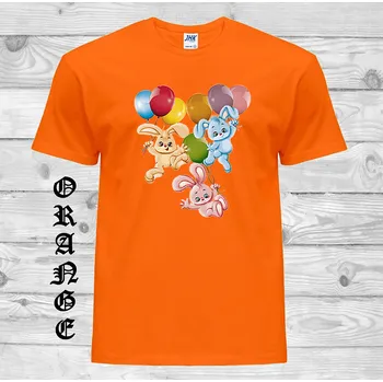 detske-levne-bavlnene-tricko-potisk-kralicci-balonky Barva: Orange - oranžová, velikost: 116