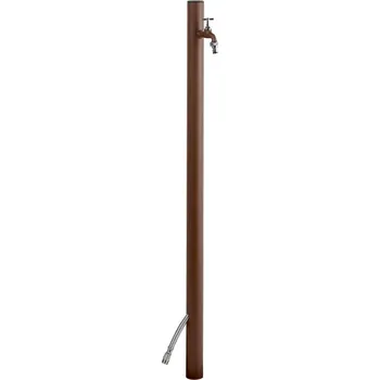 Vodovodní kohout Zahradní sloupek LOOP - patina (Hliníkový zahradní sloupek na vodu s epoxidovým nástřikem s bočním vývodem)