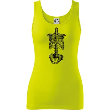 Dámské tričko Kostra těla - Dámské tílko - L ( Limetková )