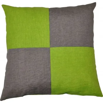 Dekorativní polštářek Axin Trading s.r.o. Veselý polštářek - šedá/světle zelená