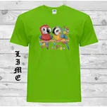 detske-levne-bavlnene-tricko-potisk-maly-papousci Barva: Lime - limetková, velikost: 104