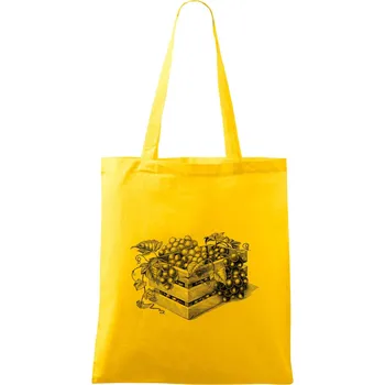 Bedna s vínem - Taška bavlněná - 42 x 38 cm ( Žlutá )