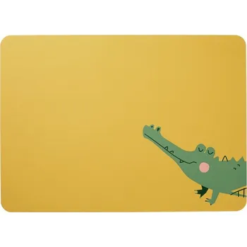 prostírání Dětské prostírání s krokodýlem 33x46 cm KIDS ASA Selection žlutá
