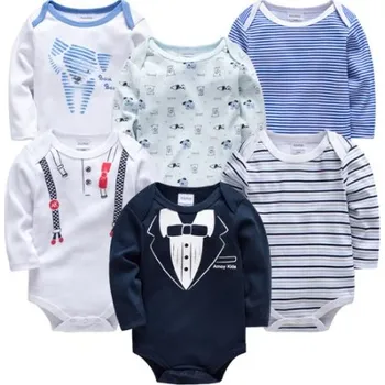 Kojenecké body - chlapecké mix (6 ks) Varianta: Kombinace 5, Věk: 0-3 měsíce