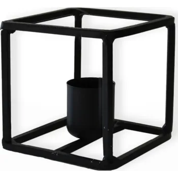 Svícen Svícen kov 6,5cm černá