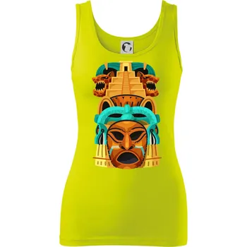 Mayové maska s pyramidou - Dámské tílko - XS ( Limetková )