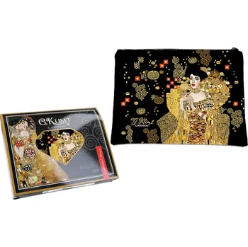 Carmani® Carmani - Kosmetická taštička G. Klimt, Adele Bloch Bauer v dárkové krabičce - 22*16,5*1 cm