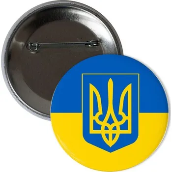 Odznáček s potiskem Odznak Ukrajina