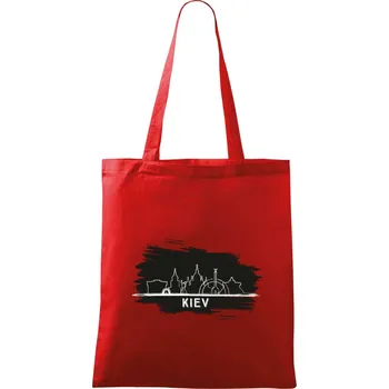 Nákupní taška Kiev - Silueta - Taška bavlněná - 42 x 38 cm ( Červená )