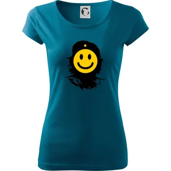 Dámské tričko Che Smiley - Dámské triko Pure - 2XL ( Petrolejová )