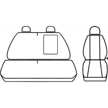 Potah sedadla Automega Autopotahy Fiat Ducato II, 3 místný, od r. v. 2006, ekokůže a čalounická látka