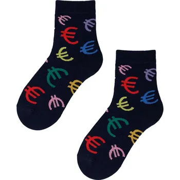 Chlapecké vzorované ponožky WOLA MONEY modré Velikost: 30-32