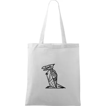 Mayové - zvířata papoušek - Taška bavlněná - 42 x 38 cm ( Bílá )