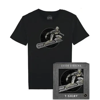 Pánské tričko Page Life Ester Ledecká, Jonáš Ledecký SNB černé