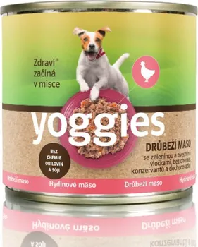 Krmivo pro psa Yoggies Drůbeží konzerva s ovesnými vločkami a zeleninou 200 g