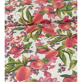 Loneta dekorační látka broskve | RTex