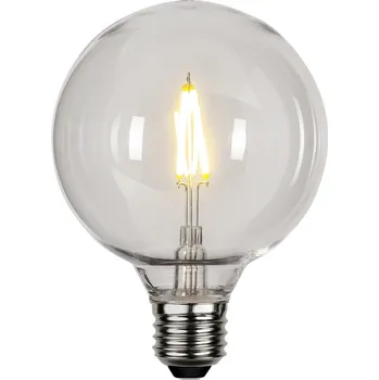 LED venkovní žárovka E27 G95 Star Trading PC Cover Filament - průhledná čirá
