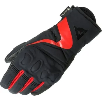Moto rukavice Dámské rukavice Dainese NEBULA GORE-TEX GLOVES LADY BLACK/RED vel. S