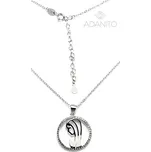 Stříbrný náhrdelník Madona se zirkony