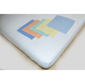 Prostěradlo Bavlněné prostěradlo s gumou po obvodu meruňkové