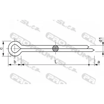 Spojovací materiál 4x63 Závlačka ZB DIN 94