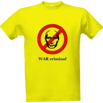 Pánská móda Tričko s potiskem Zákaz Putina pánské