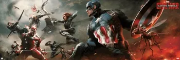 Plakát Curepink Kapitán Amerika: Občanská válka 53 x 158 cm