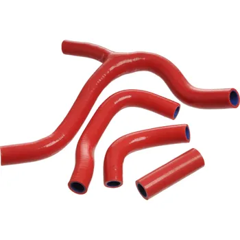 Chlazení pro motocykl Sada silikonových hadic vodního chlazení, červená 4ks