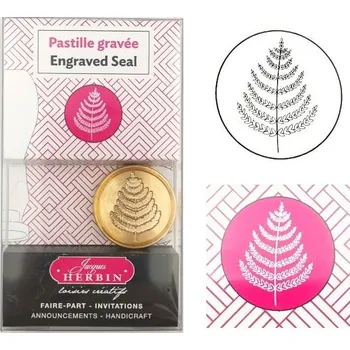Pečeť Herbin Pečetidlo mosazné průměr 24mm kapradí