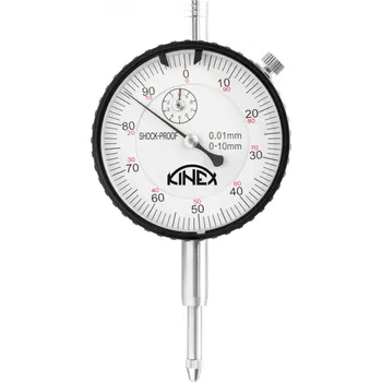 Úhloměr Úchylkoměr číselníkový shock proof 0-10/0,01mm, (1155-02-710)