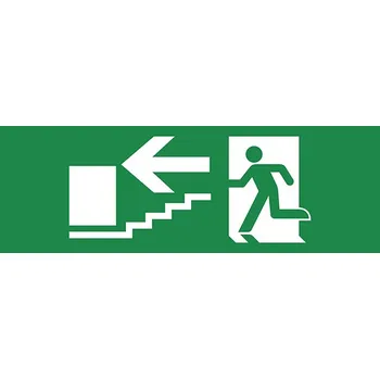 Nouzové osvětlení PANLUX Piktogram-schody dolu doleva velký PIKT-SDL-A