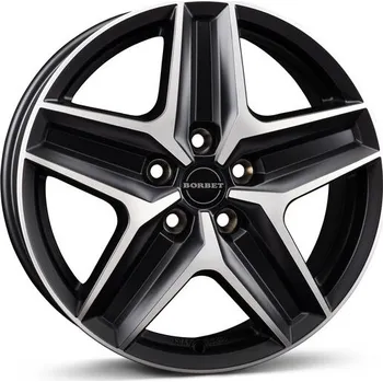 Alu kolo Alu disk Borbet CWZ 7.5x18, 5x120, 65.1, ET53 black polished matt